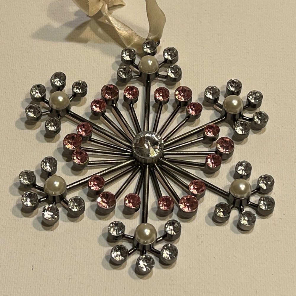 Pottery Barn Jeweled Snowflake Ornament